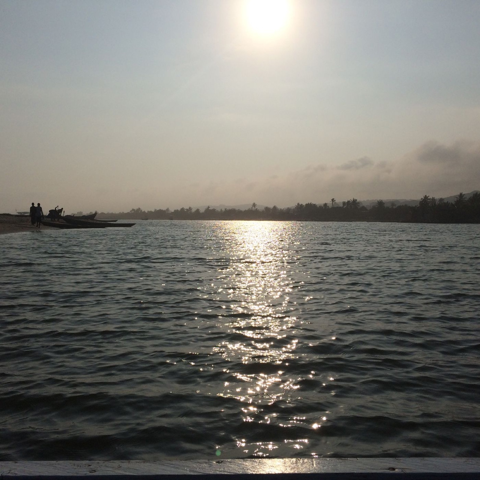 Lagoon between Bojo Beach and the mainland near Accra