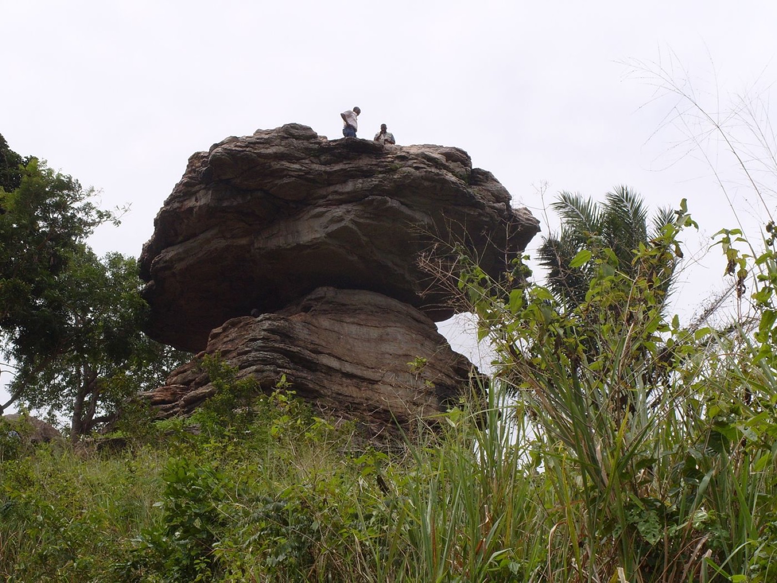 Umbrella Rock formation near Koforidua in Ghana